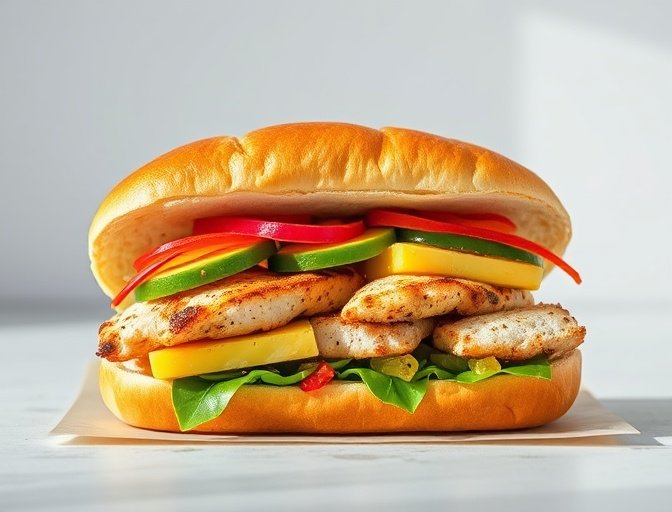 Bánh Mì Gà Hawaii